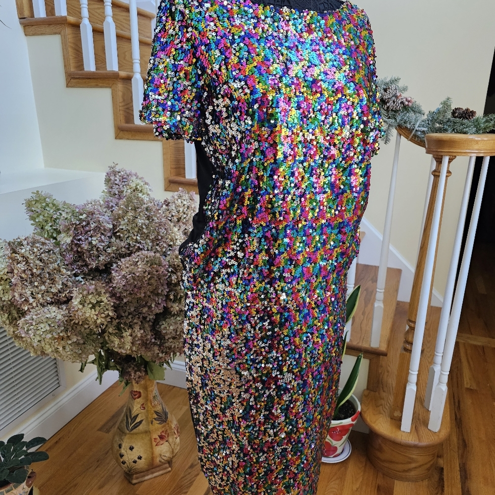 **Set** Matching Sequin Top & Skirt - image 2